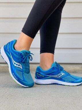 Saucony Guide 10 Women’s 10.5 Blue Running Shoes Stability Cushion Trainers